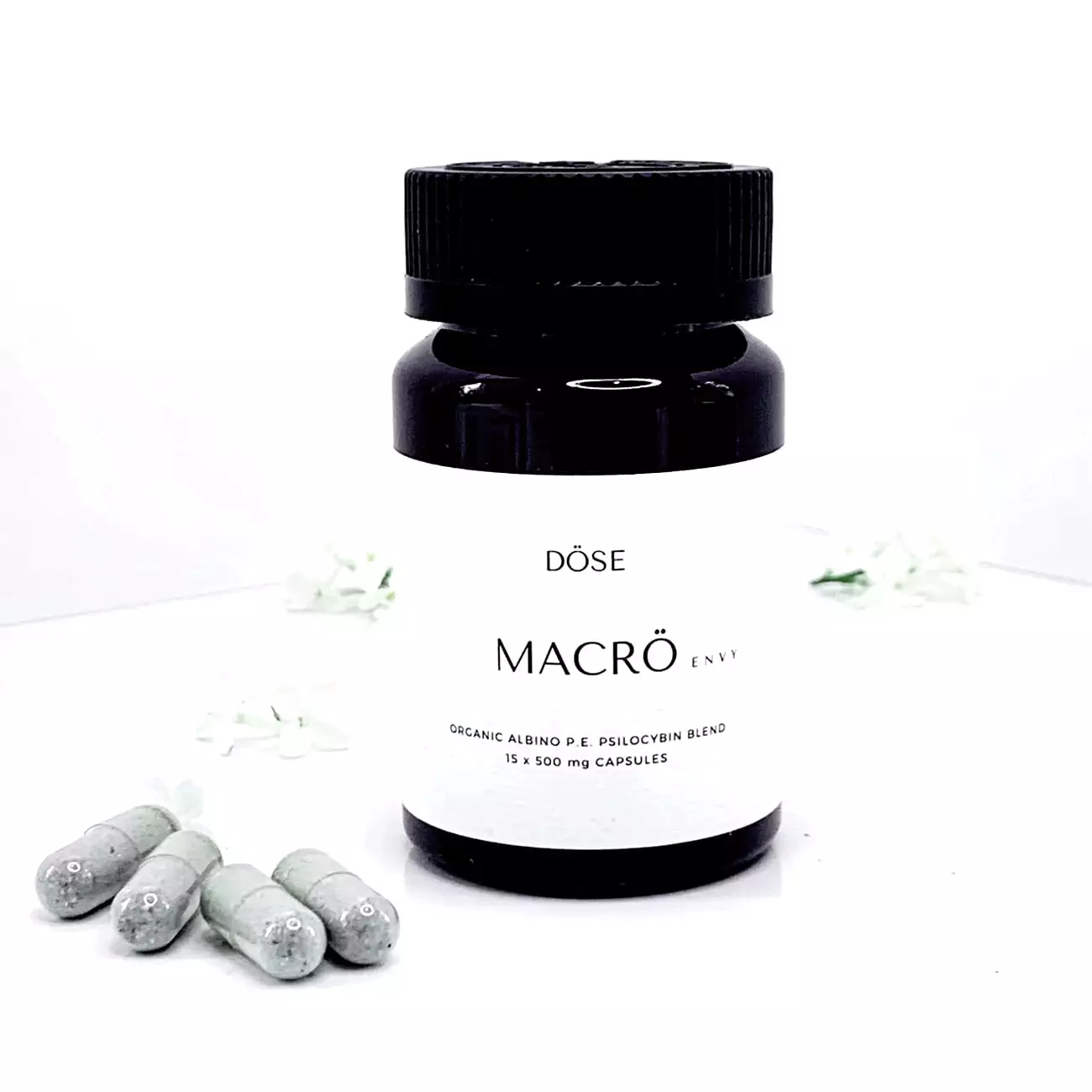 Dose-MACRO-ENVY-Macrodose-Psilocybin-Capsule.webp Dose MACRO ENVY Macrodose Psilocybin Capsules - Image 1